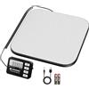 UNIWEIGH Bilancia per pacchi 440 lb/0,35 oz di precisione, bilancia digitale per pacchetti con funzione PCS/Tenuta/Tara, bilancia piattaforma per piccole imprese, bagagli, uso domestico, batteria e
