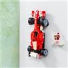 Brickify Staffa di montaggio a parete compatibile con Lego Icons Ferrari F2004 11375 - Mostra in modo sicuro la tua auto - Auto non inclusa