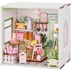 I-TOTAL ® - Mini House DIY Kit di Montaggio 3D, Casa in Miniatura da Costruire, Nook Book Creativo, Dream Rooms, Decorazione per Scrivania e Libreria, Idea Regalo (MINI WORLD) (BLOOMING TIME)