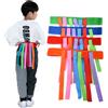NUOBESTY 4 pezzi per tirare, coda di campo, coda, corsa, velocità, allenamento, giocattoli con cinghie di gancio, per ragazze e ragazzi (blu, rosso, arancione, verde)