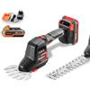 Fuxtec Set Tagliasiepi / forbici a Batteria FUXTEC 20V FX-E1HHS20SET, Leggero e Silenzioso, Lama 20cm, Taglio 10,5cm, con Batteria e Caricatore