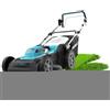 Cecotec Tosaerba a filo con 2000 W. Larghezza di taglio 46 cm. Azionamento automatico. Sistema Z-Tech per la regolazione dell'altezza. 4 in 1 con mulching. Ruote posteriori XL. Tracciamento con tecnologia BeltDrive.