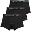 Polo Ralph Lauren Men's Classic Fit Cotton Boxer Briefs, Trunks & Long Leg Available, 3-Pack, Black/Red-3 Pack, Small