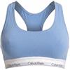 Calvin Klein Donna Bralette Unlined con Fascia con Logo, Nero (Diamond Logo Black), L