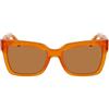 CALVIN KLEIN JEANS Women's Sunglasses CKJ24606S - Brown To Havana with Solid Brown Lens