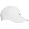 Tommy Hilfiger Cappello da Uomo TH Flag Cotton 6 Panel cap Am0Am13008 Cappello, Bianco, Taglia Unica