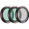 Freewell Confezione da 3 filtri magnetici per DJI Neo 2 - Include CPL (polarizzatore) per la riduzione dei riflessi, UV per la protezione dell'obiettivo e Black Glow Mist 1/4 per effetti