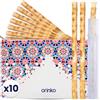 ORINKO 10 bastoncini di Siwak + 1 custodia protettiva + 1 custodia per il trasporto in cotone - Miswak spazzolino da denti naturale ecologico e vegano - cura della bocca tradizionale e sbiancamento