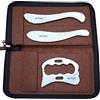 AnTiexi IASTM - Set di strumenti per massaggio Gua Sha, in acciaio inox di grado medico, strumento per la mobilizzazione dei tessuti molli (set da 3 pezzi)
