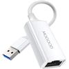 MOGOOD Adattatore Ethernet USB 3.0 Gigabit 10/100/1000Mbps, Convertitore LAN Alluminio, Compatibile Switch, PC, Laptop, MacBook, Surface, Windows Mac OS Linux.