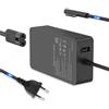 Muybienz 65 W Surface Pro Laptop Cavo di ricarica per Microsoft Surface Pro X 3 4 5 6 7 7+ 8 9, Surface Laptop 5 4 3 2 1, Surface Go Tablet, Surface Book 3, 2, 1 alimentatore di rete