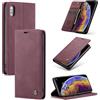 Phernykas Custodia Portafoglio Libro RFID Magnetica per iPhone XS MAX | Flip Book Cover in pelle PU, Porta Carte, Protezione astuccio, Telefono Libretto Case per iPhone XS MAX, Caffè