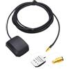 Vecys Antenna GPS per Auto 1575,42 MHz Adattatore Spina MCX con Cavo di Prolunga Antenna GPS MCX da 3 m RG174 Base Magnetica per Autoveicoli Sistema di Navigazione GPS Ricevitore GPS Auto DVR