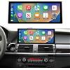 Road Top Carplay Autoradio, 12,3 pollici Car Touchscreen per BMW X5/X6 Serie E70/E71 con CIC sistema (2009-2014 anno), Autoradio con Cornice Stretta per Apple CarPlay/Android Auto/MirrorLink