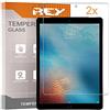 REY Pack 2X Pellicola salvaschermo per iPad PRO 12.9 1ªgen(2015)/2ªgen(2017), Vetro temperato, di qualità Premium