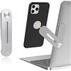 OIXEYA Supporto Magnetico per Laptop Compatibile con MagSafe iPhone/Samsung, accessori macbook stand, Supporto Laterale per Telefono Pieghevole a 110° e Regolabile a 180° per Tesla/Monitor/Tutti i Telefoni