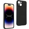REY Cover in Gel TPU Nera per iPhone 14 6,1, Ultra Sottile 0,33 mm, Morbido Flessibile, Custodia Silicone