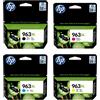HP Cartucce d'inchiostro originali HP 963XL nero, ciano, magenta, giallo per HP OfficeJet Pro 9010 9010e 9014e 9020 9015e 9019e 9012e 9022 9022e 9015 9019 9014 9016 9012 9025 90015 Stampanti 25e Borsa di