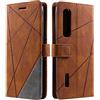 SONWO Cover per Oppo Find X2 PRO, Flip Caso in PU Pelle Case Cover Portafoglio Custodia per Oppo Find X2 PRO, [Kickstand] [Slot per Schede], Marrone