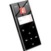 SWOFY Lettore MP3 da 128 GB con Bluetooth 5.3 e touchscreen da 1,8 pollici, musica hi-fi, lettore MP3 per bambini con altoparlante, radio FM, funzione e-book, funzione di registrazione (Nero)