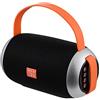 ELLENNE CASSA SPEAKER BLUETOOTH RICARICABILE 10W ALTOPARLANTE WIFI WATERPROOF RADIO TG112 (Nero)