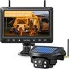 VASTEND Telecamera Retromarcia Auto e Camper Wireless Solare, Monitor 7, VS-7E | Retrocamera camper magnetica, senza cavi video lungo il veicolo; batteria da 10000 mAh, ricarica solare e visione notturna