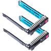 Heretom - 2 Pezzi Disco Rigido Vassoio SFF SAS SATA 2,5 Tray Caddy per HP ProLiant G9 G8 Gen9 Gen8 Applicabile a Tutti Gli Anni di Server, Compatibile con 651687-001 (Solo per SFF da 2,5) Rev4.010