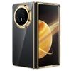 GIOPUEY Cover Compatibile con Honor Magic V3, Alta Trasparenza Custodia, Materiale PC Rigido Case，Nessun Ingiallimento, Nessuno Sbiadimento - Golden