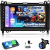 ETLFUCyber 2G+64G Autoradio Android per Mercedes Benz Sprinter W906 W169 W245 W639 Vito Viano, Wireless Carplay e Android Auto 9 Pollici Touchscreen Radio con WiFi/GPS/Bluetooth/EQ/FM RDS Radio+Backup Camera