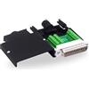 YARCHONN DB25 Connettore senza saldatura Scheda di breakout RS232 D-SUB 25 pin adattatore seriale morsettiera con custodia (maschio)