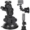 HSU Supporto a Ventosa per GoPro, Supporto da Auto per Videocamera d'Azione per Insta360, Perfetto per Parabrezza e Finestrino dell'Auto