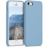 kwmobile Cover per Apple iPhone SE (1.Gen 2016) / iPhone 5 / iPhone 5S Custodia - Back Case per Smartphone in Silicone TPU - Protezione Gommata - grigio azzuro