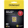 Intenso premium scheda di memoria sdhc da 32 gb, class 10 uhs-i.