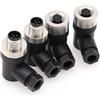 Eonvic 2 set ad angolo retto M12 5 pin maschio e femmina A codice circolare spina aviazione connettore sensore industriale impermeabile ad angolo retto 12 mm cavo per reti Garmin NMEA 2000