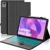 Occtingkind Tastiera e Cover per Lenovo Idea Tab 11 (2025), Tab M11 (2024) & Motorola Moto Pad (2026), Layout Italiano, Retroilluminazione 7 Colori, con Touchpad, Bluetooth 5.0, Nero