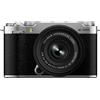 Fujifilm fotocamera mirrorless X-M5 Silver con obiettivo XC 15-45mm f/3.5-5.6