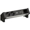 Bachmann DESK2 ALU NERO 2x contatti protettivi 1xcaricabatterie USB (937.111)
