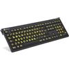 LogicKeyboard XL-Print Giallo su Nero Tedesco (PC/Nero)