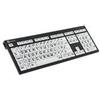 LogicKeyboard XL-Print Black on White Tedesco (PC/Nero)