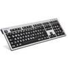 LogicKeyboard XL-Print Bianco su Nero Tedesco (PC/Slim)