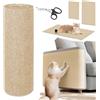 YUJUVI 300x40cm Protezione Divano Graffi Gatto Tiragraffi Per Gatti Tappetino Tiragraffi per Gatti Autoadesivo DIY Climbing Cat Scratcher per Proteggere Tappeti Divani Mobili (kaki-200x30cm)