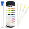 FDKene Test Acqua Acquario 9-in-1, 100 Strisce Reattive per Dolce e Salato per Misurare pH, Durezza, Nitrati, Cloro, l' ammoniaca, Ferro, Carbonato, Alcalinità totale, Nitrito, Kit di Test per acquari d'Acq