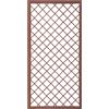 Set 2 Pezzi Traliccio Fisso con Cornice per Giardino Verdemax 180x90 cm in Metallo Corten
