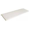 Cuscino Real 110x45x4 cm in Poliestere Ecrù