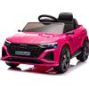 Macchina Elettrica per Bambini 12V Licenza Ufficiale Audi SQ8 E-Tron con Telecomando e Sedile Pelle Rosa