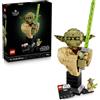 LEGO Star Wars 75438 Yoda Bust - Display Model Kit for Adults w/Green Lightsaber & Collectible Jedi Master Minifigure - DIY Shelf or Room Decor - Gift Idea for Attack of the Clones Fans