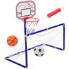Milisten Calcio Porta Basket - Calcio Rete da Calcio per Bambini Cestino Da Basket Scavato Pallone Da Calcio per Bambini Cestino Da Basket Portatile