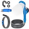 PORFOYO Doccia da Campeggio con Pompa, Doccia da Campeggio Portatile con Pompa 12V, Doccia da Campeggio con Batteria, Doccia da Campeggio 12V Autodoccia, Doccia per Campeggio, per Campeggio
