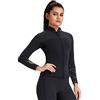 ZCCO Top in neoprene da 3mm per donna - Cerniera frontale, giacca a maniche lunghe per immersioni subacquee, snorkeling, nuoto e surf(S, 3mm-Donna)