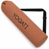 YOGATI® Borsa Tappetino Yoga | Realizzata in Cotone Sintetico | 19x80 cm Sacca per Tappetino Yoga, Adatte a Tappetini Spessi e Anche Larghi | Perfetta per Pratiche di Yoga e Pilates. Rosso ruggine
